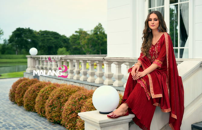 Malang 2 By Lily And Lali Vichitra Silk Embroidery Readymade Suits Wholesale Online